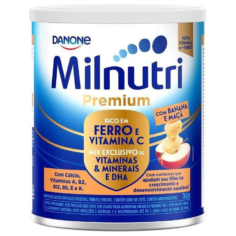 Composto Lácteo Milnutri Vitamina de Frutas Danone Nutricia 760g