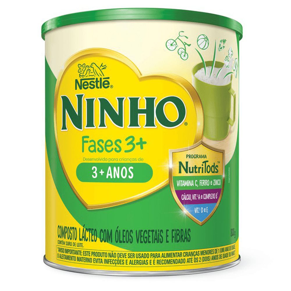 Composto Lácteo Ninho Fases 3+ 800g
