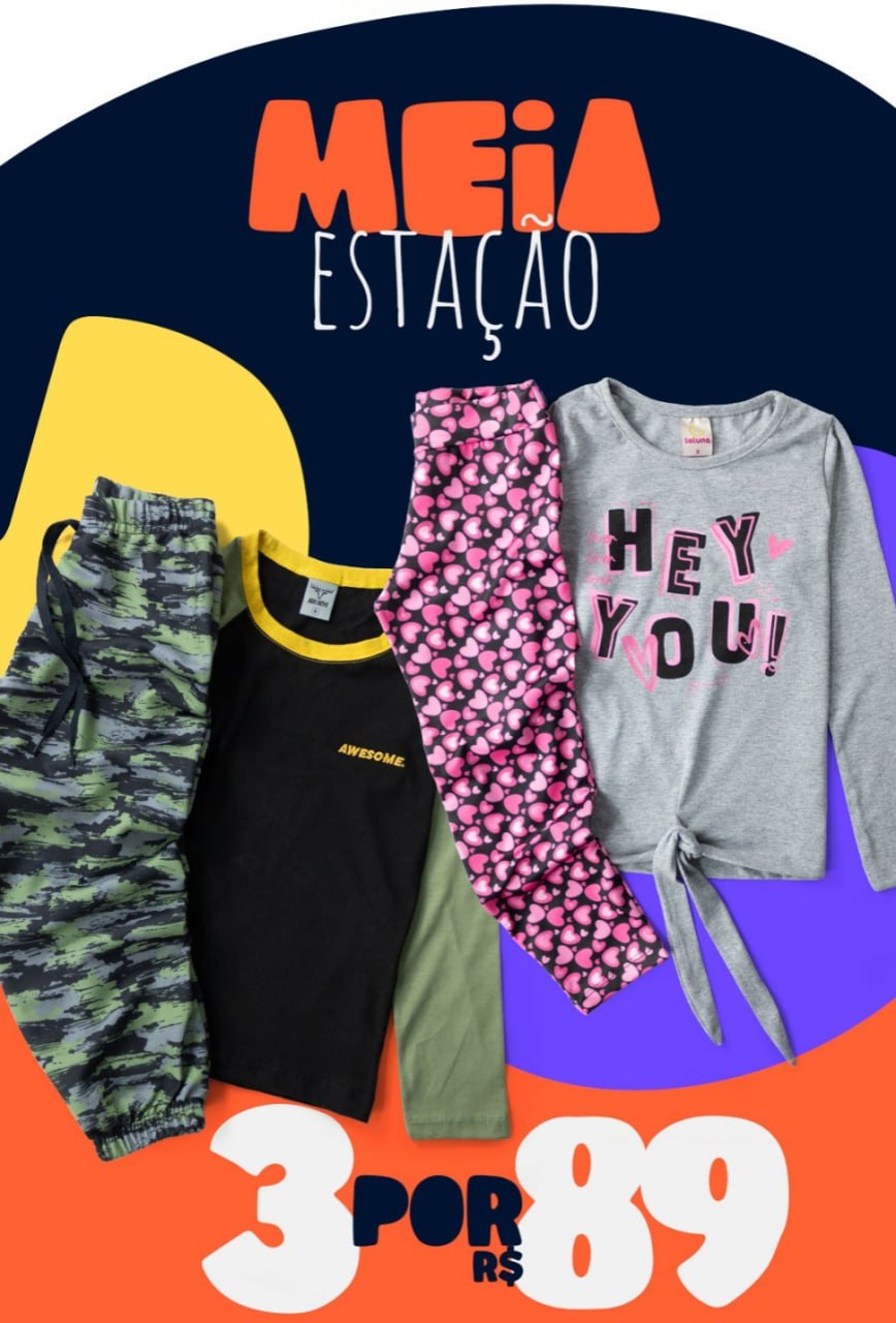 COMPRE 3 CONJUNTOS POR R$89‼️