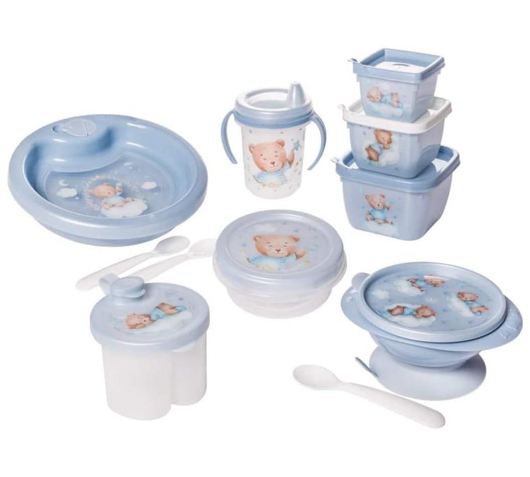 Conjunto para Introdução Alimentar Urso Plasútil 6 Peças