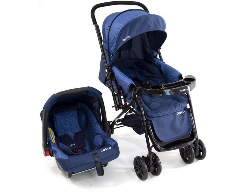 Cosco Kids, Travel System Reverse, Azul Rajado