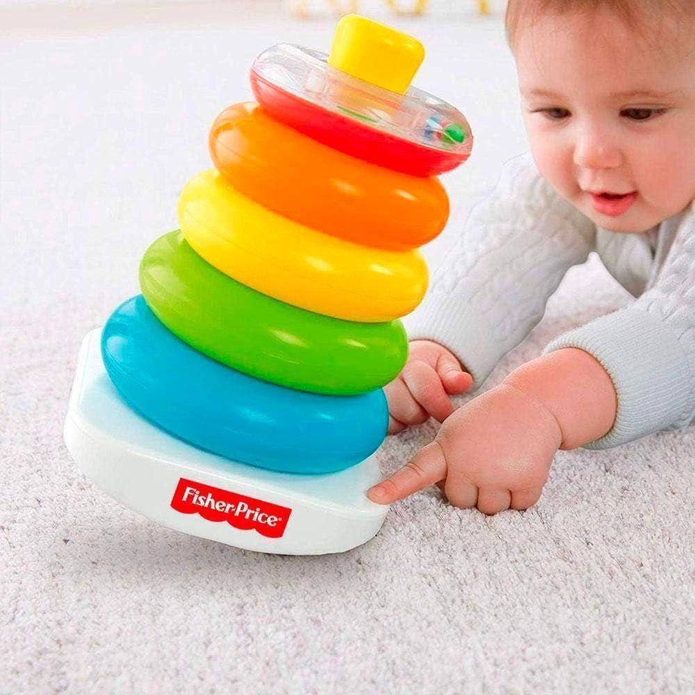 Fisher-Price, Pirâmide de Argolas, Brinquedo para Bebês, A partir de 6 meses