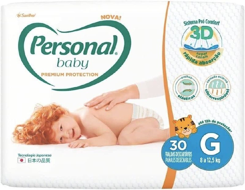 Fralda Baby Premium Protection, Personal G com 30
