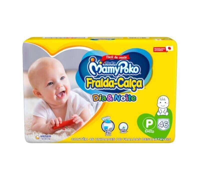 Fralda Calça MamyPoko Dia e Noite Tamanho P com 46