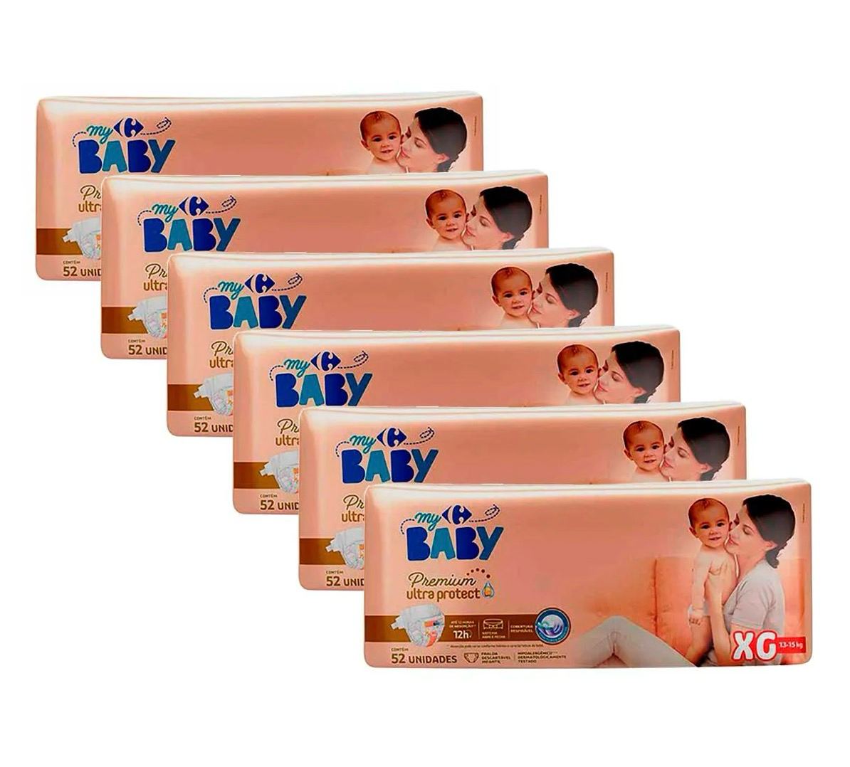 Fralda Carrefour My Baby XG 312 Unidades