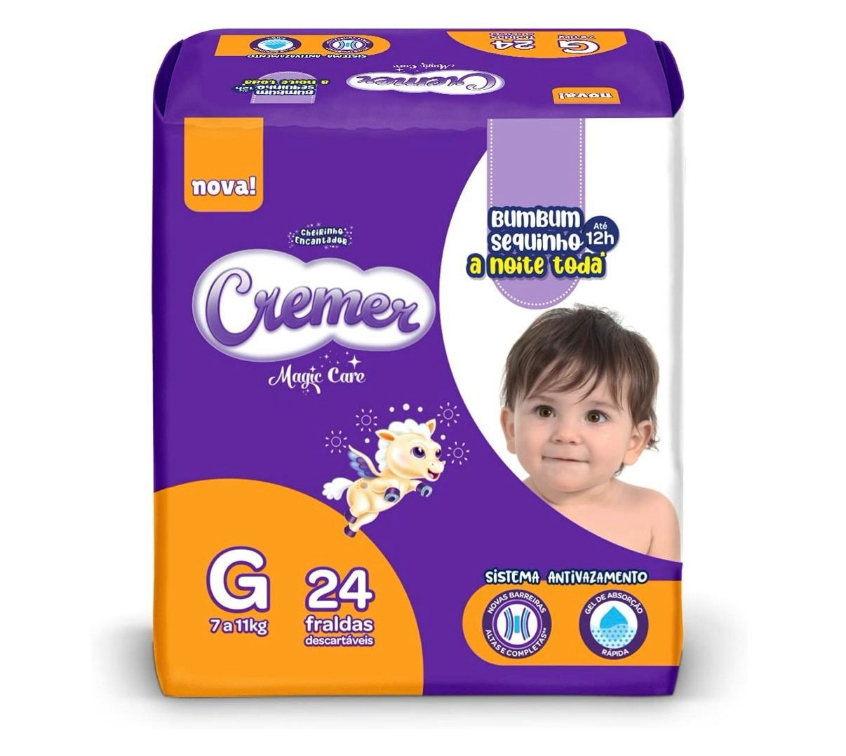 Fralda Cremer Jumbo G 24 unidades