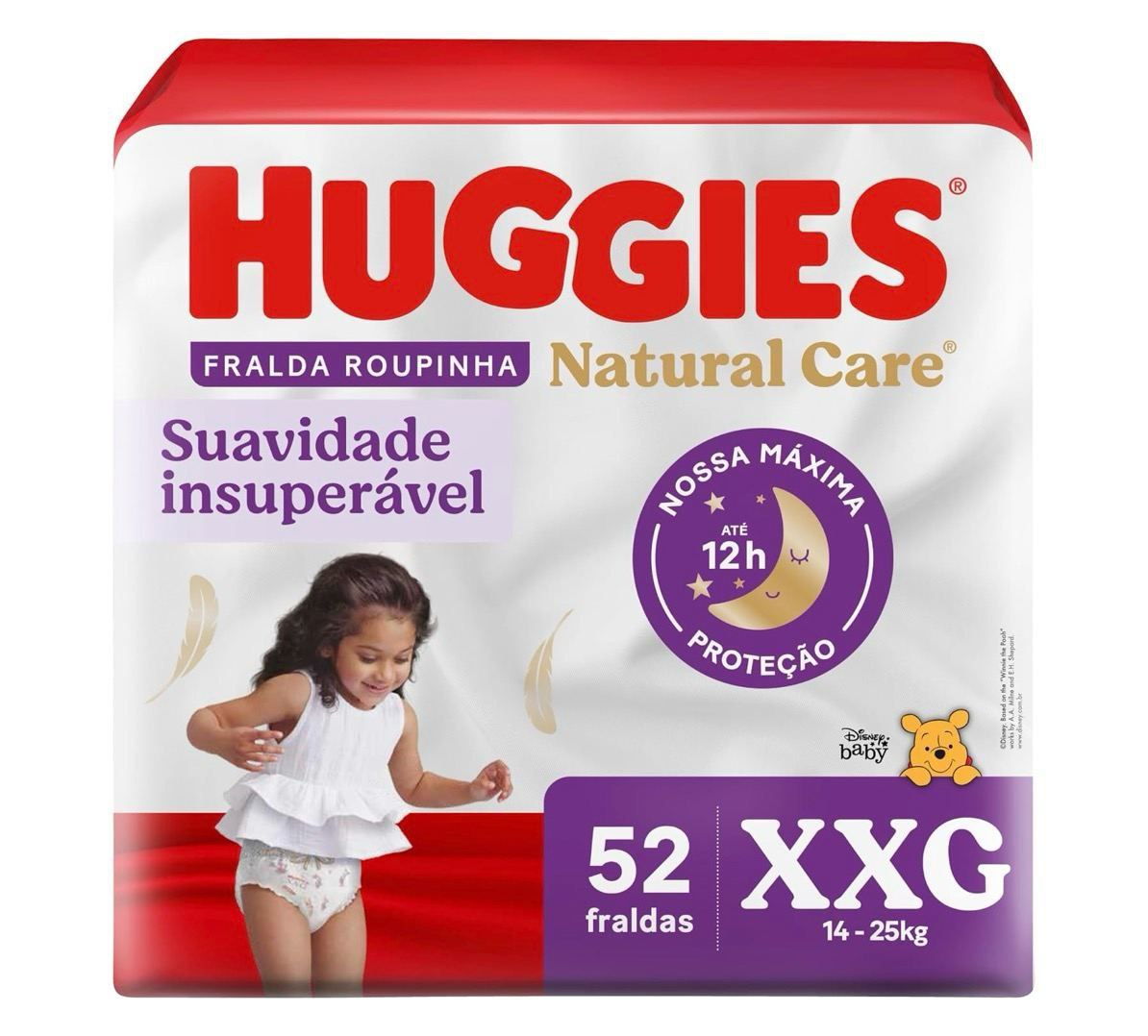 Fralda Huggies Natural Care Roupinha XXG 52 unidades