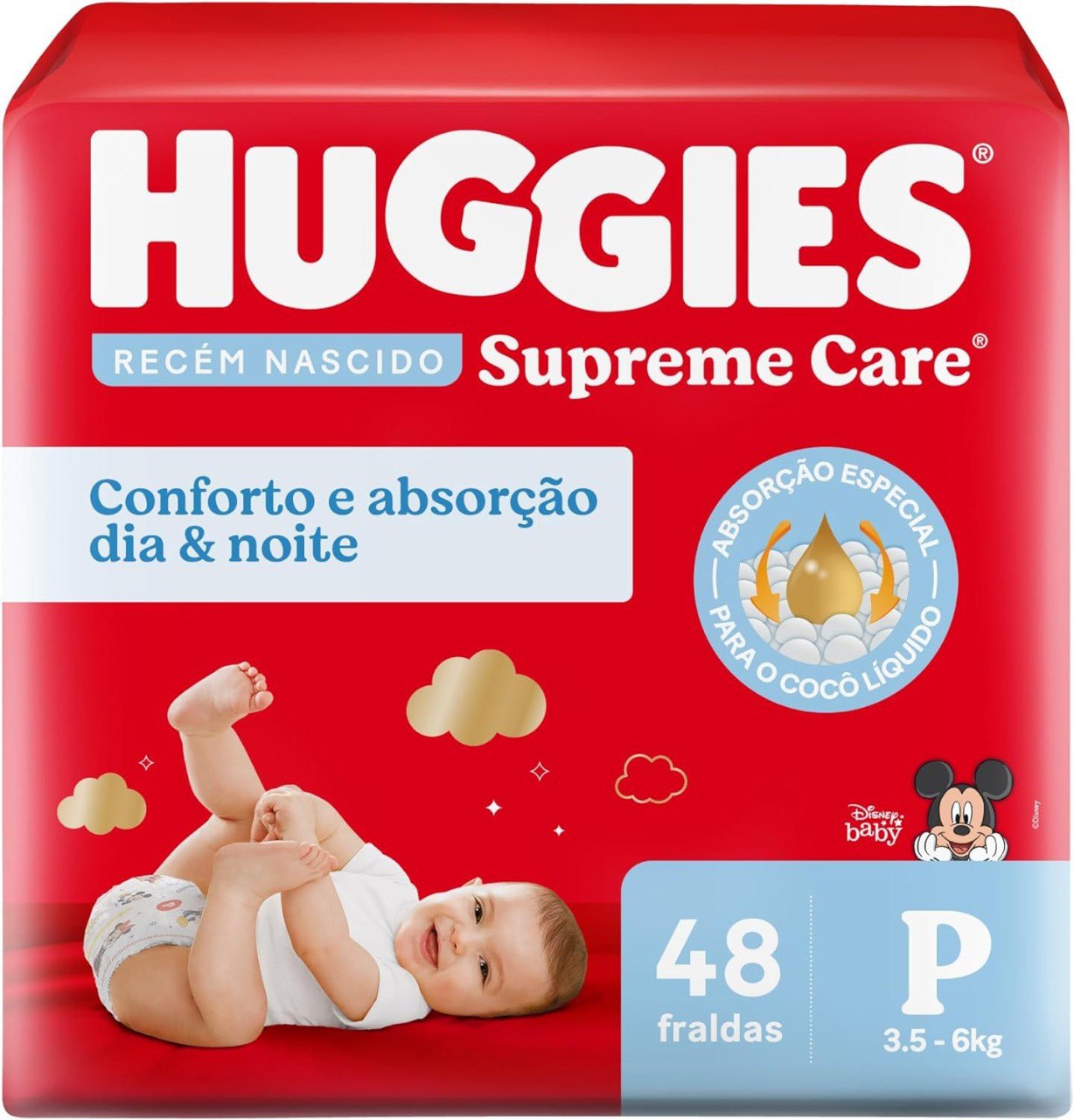 Fralda Huggies Supreme Care P 48 unidades