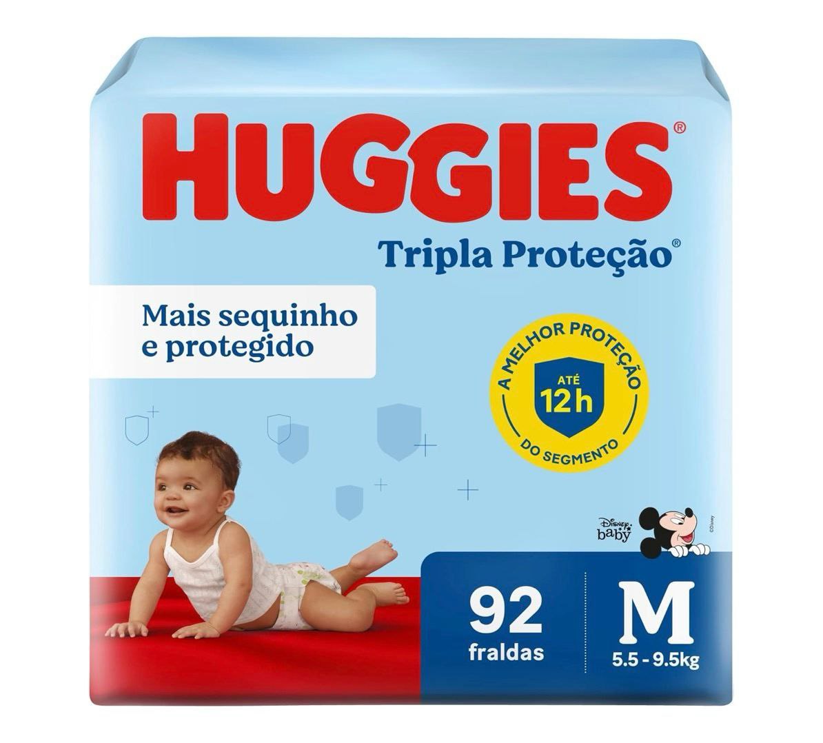 Fralda Huggies Tripla Proteção M 92 unidades