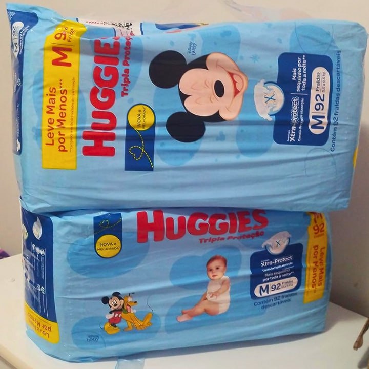 Fralda Huggies Tripla Proteção M 92 Unidades