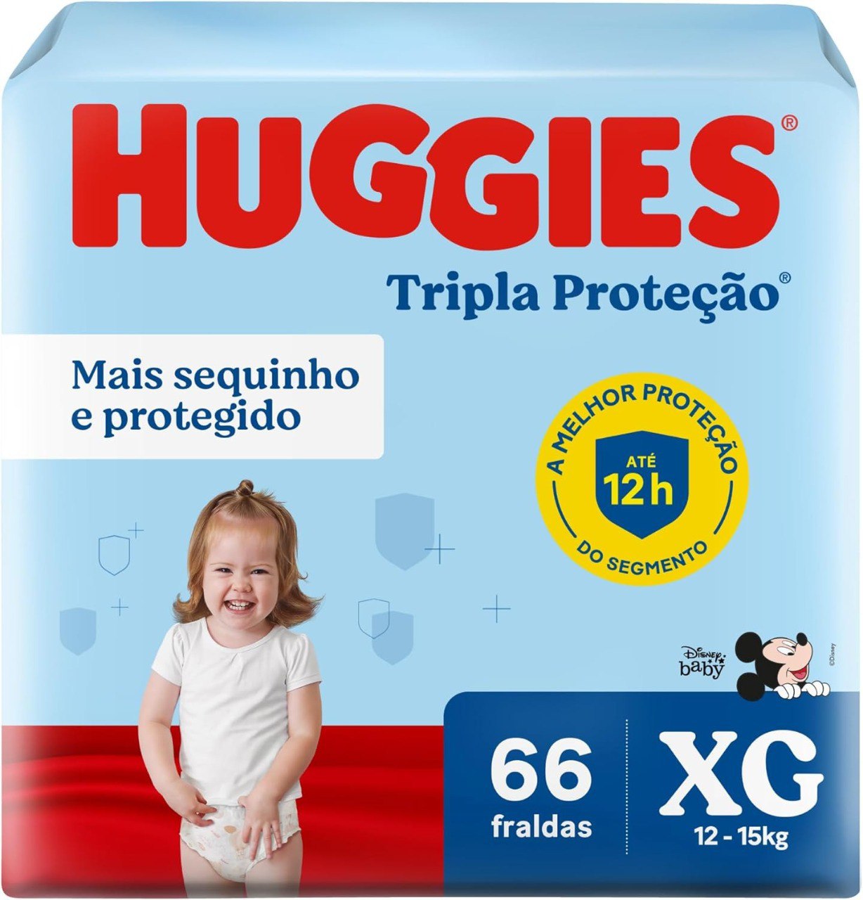 Fralda Huggies Tripla Proteção XG - 66 fraldas