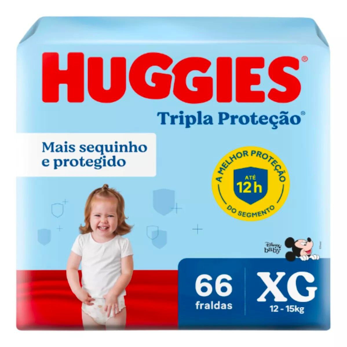 Fralda Huggies Tripla Proteção XG com 66