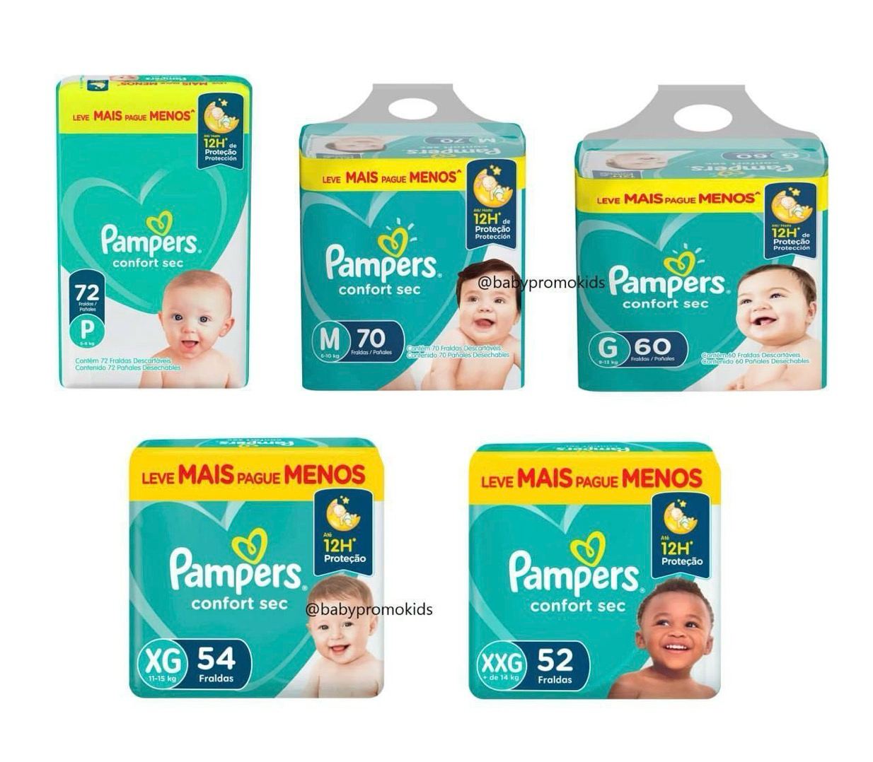 Fralda Pampers Confort Sec