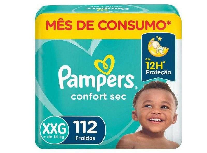 Fralda Pampers Confort Sec XXG 112 Unidades