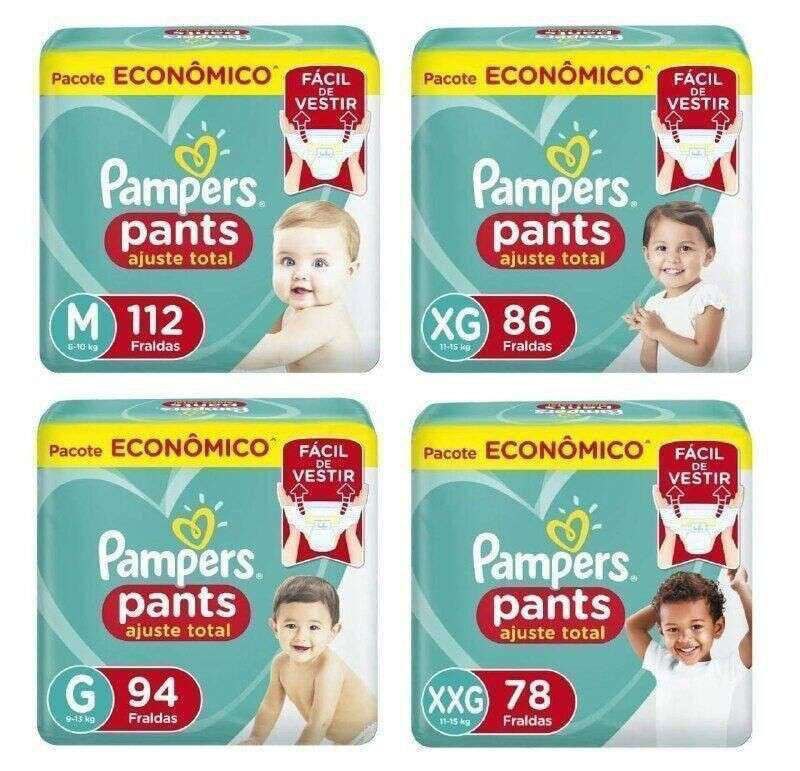 Fralda Pampers Pants Ajuste Total