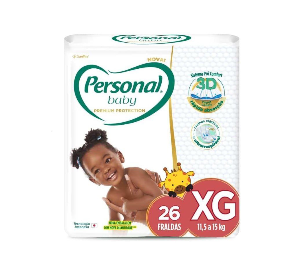 Fralda Personal Baby Premium Protection XG 26 unidades