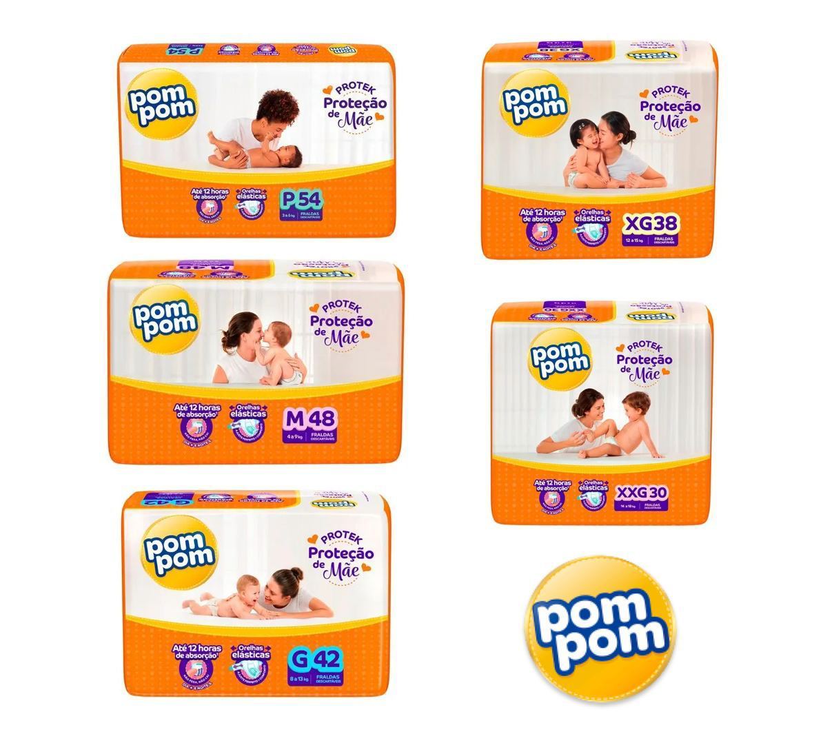 Fralda Pom Pom Derma Protek