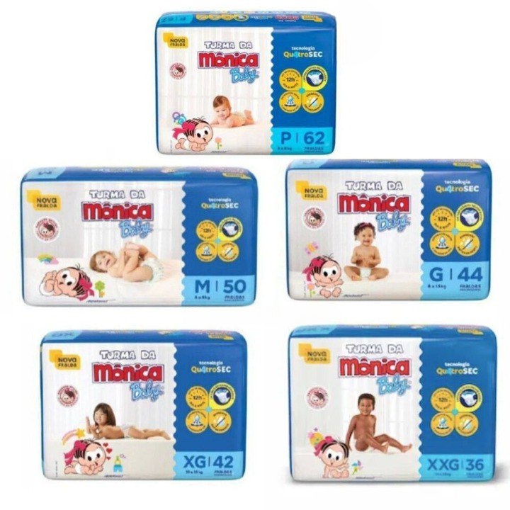 Fralda Turma da Mônica Baby