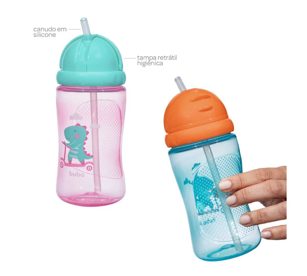 Garrafinha Dino Patinete, Buba 400ml