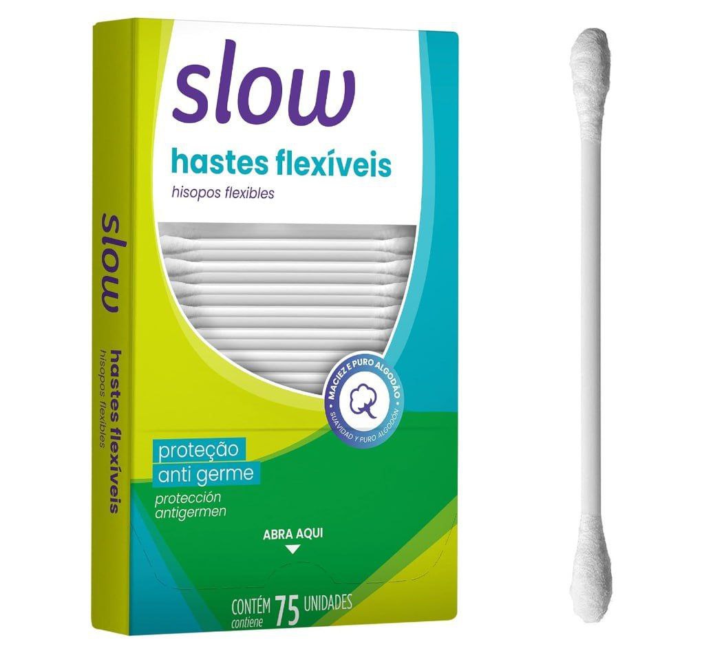 Hastes Flexíveis Lanossi Beauty & Care 75 Unidades Branco