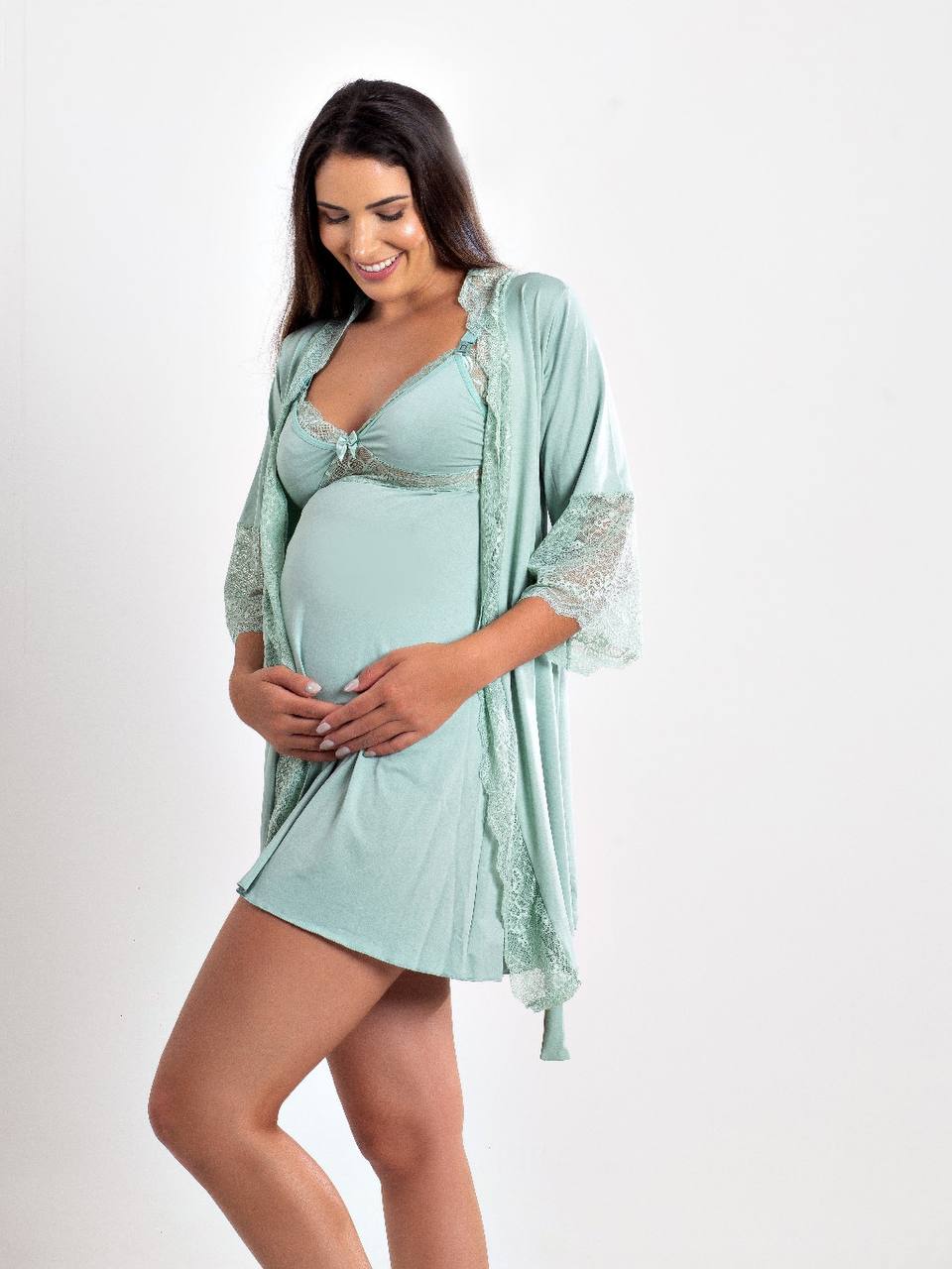 KIT CAMISOLA AMAMENTAÇÃO E ROBE