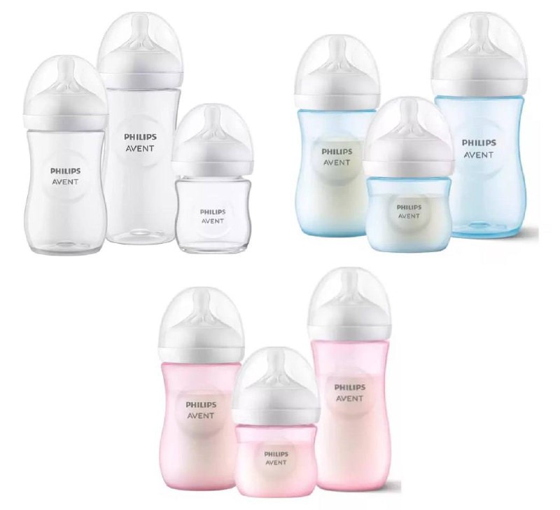 Kit Mamadeiras Philips Avent Pétala 125ml, 260ml e 330ml