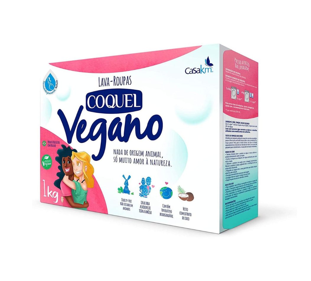 Lava Roupas em Pó Coquel Vegano 1Kg