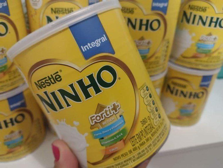 Leite em pó integral Ninho Forti+ 380g