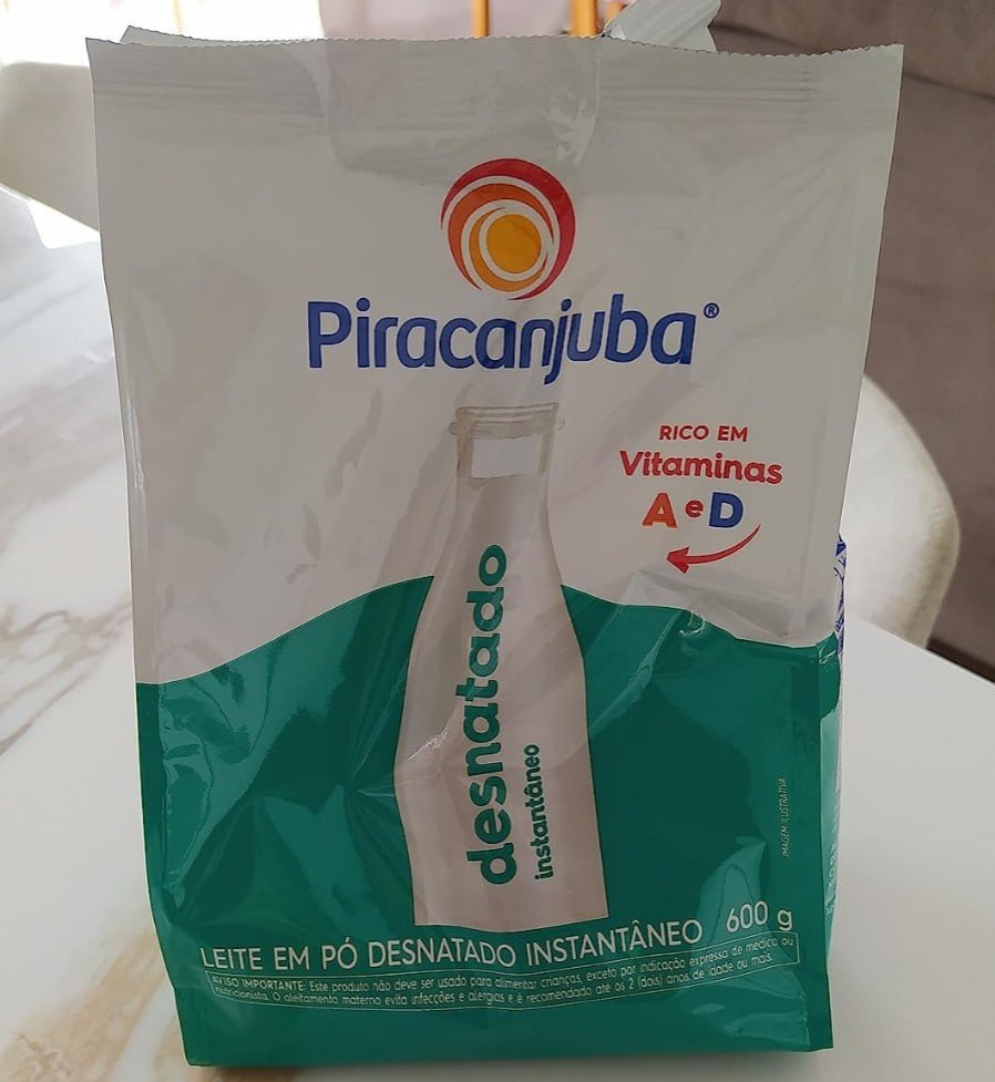 Leite Pó Desnatado Instântaneo Piracanjuba 600g