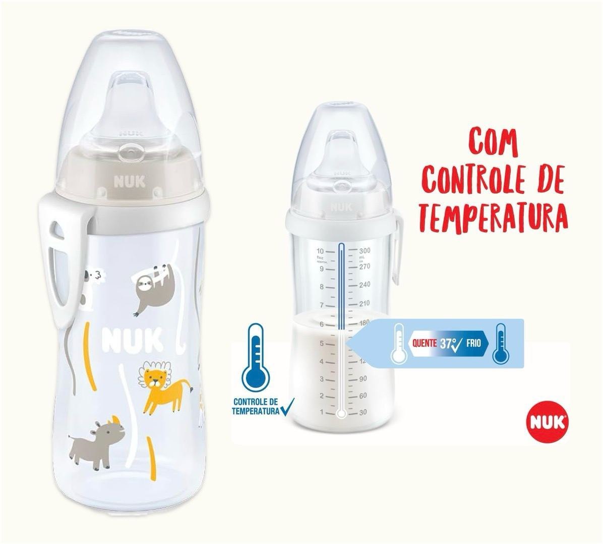 Mamadeira NUK Active Cup Fc Temp. Control 300ml com Válvula Air System ANTICÓLICA*