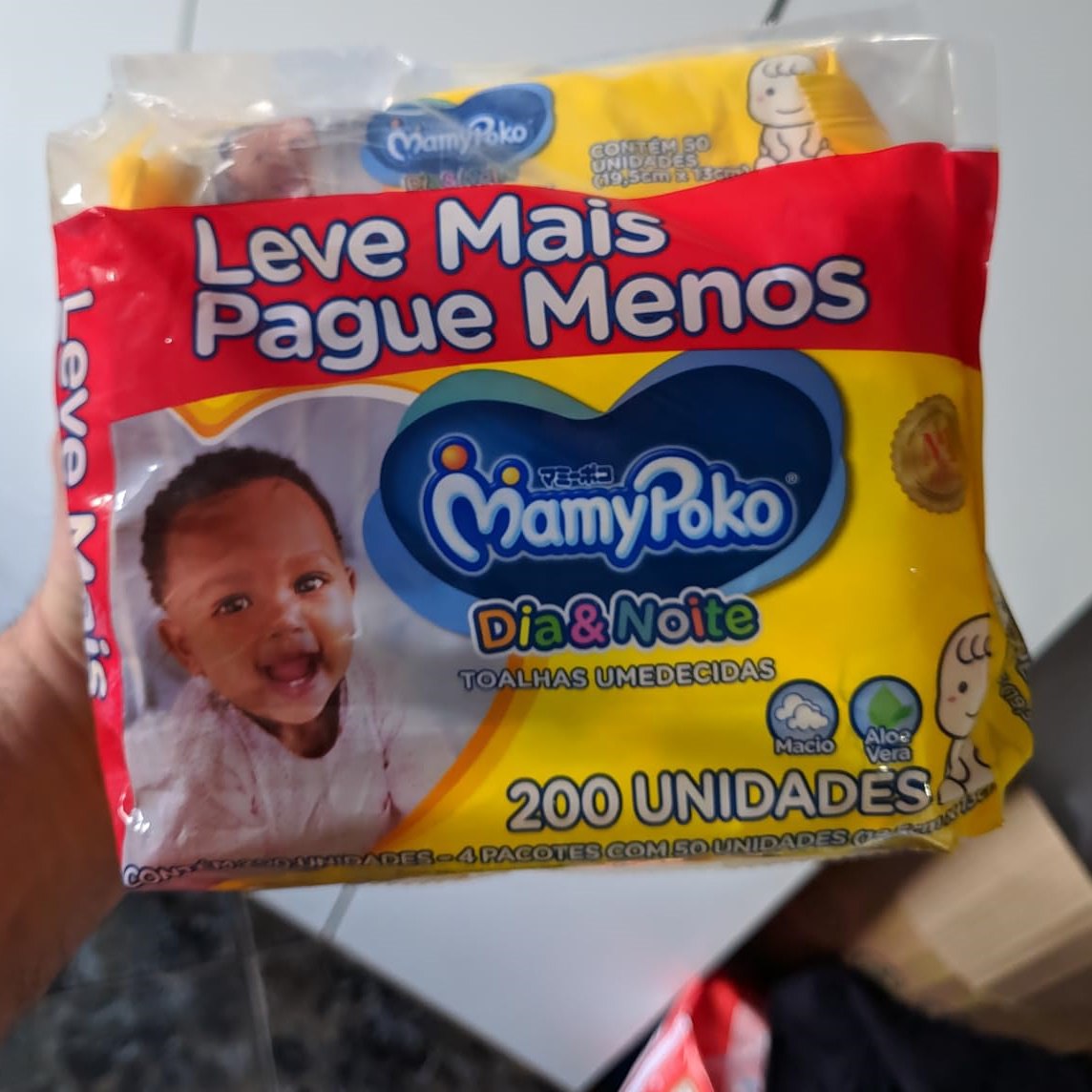 MamyPoko Lenços Umedecidos Dia&Noite 200 Unidades