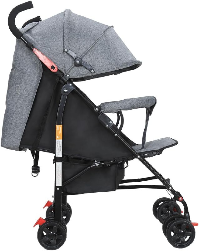 😍 Maxi Baby Carrinho de Bebê Guarda Chuva LINK Até 15kgs (Cinza)