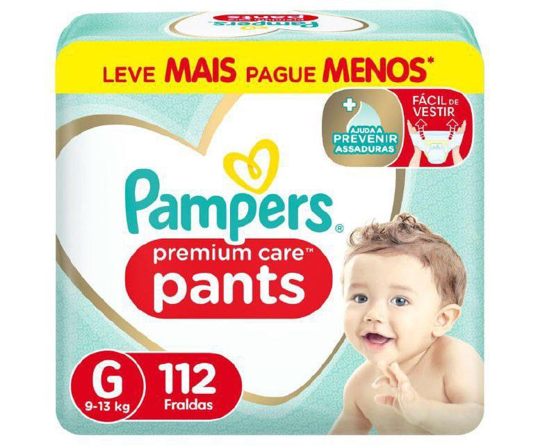Pampers Fralda Pants Premium Care G 112 Unidades