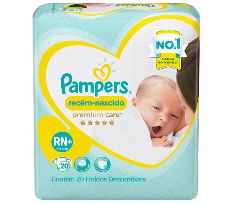Pampers Fraldas Recém-Nascido Premium Care Rn+ 20 Unidades (Até 6 kg)