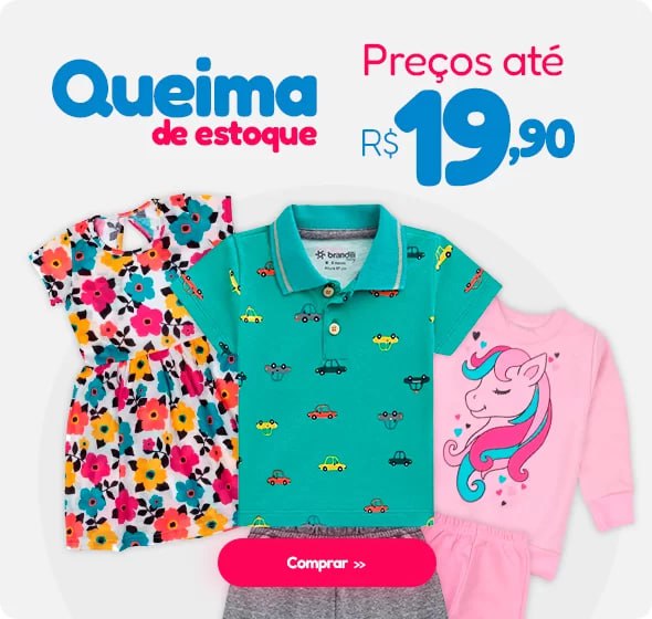 Queima de estoque Dudalui's - Roupas Infantis