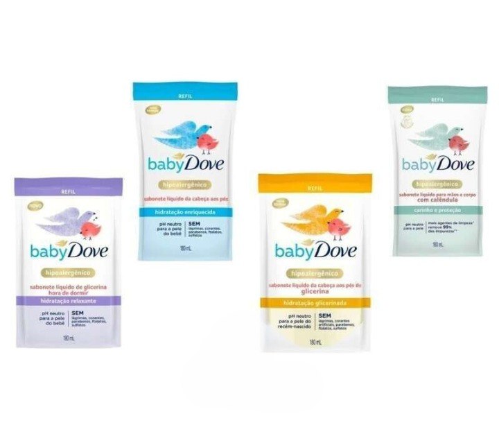 Refil Sabonete Líquido Baby Dove 180ml