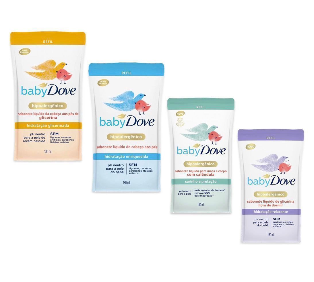 Refil Sabonete Líquido Dove Baby 180ml