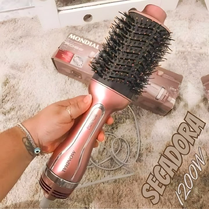Seca, alisa, e modela. Cerâmica, turmalina para brilho e sem frizz 🌹💨