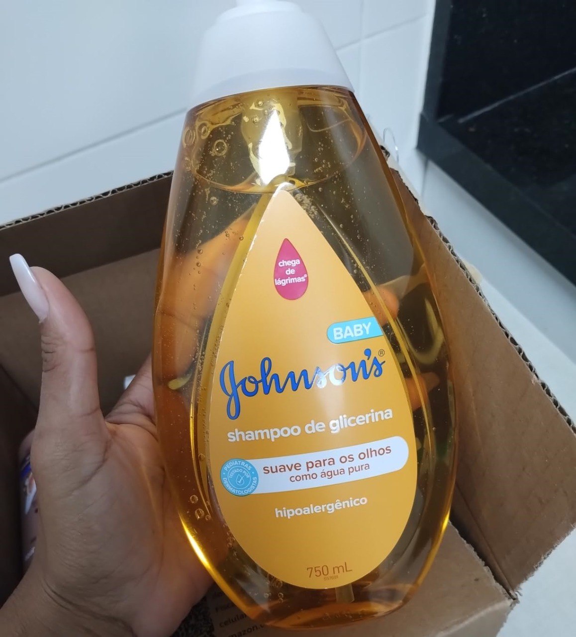 Shampoo Johnson's Baby Para Bebê De Glicerina, 750ml (frasco grande)
