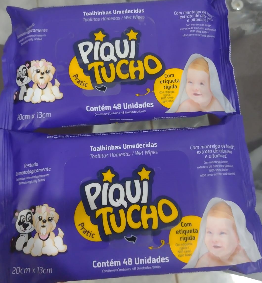 Toalhas Umedecidas Pratic, 48 Unidades, Piquitucho