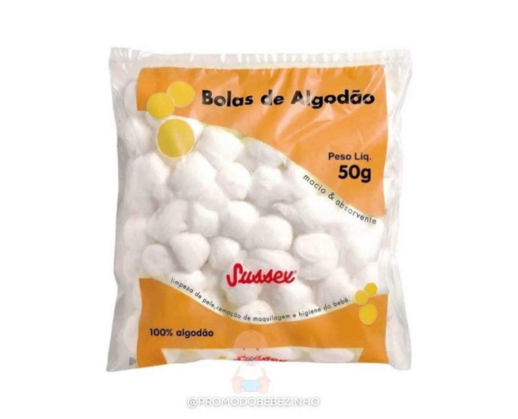 Algodão Hidrófilo Branco Em Bola 50g Sussex