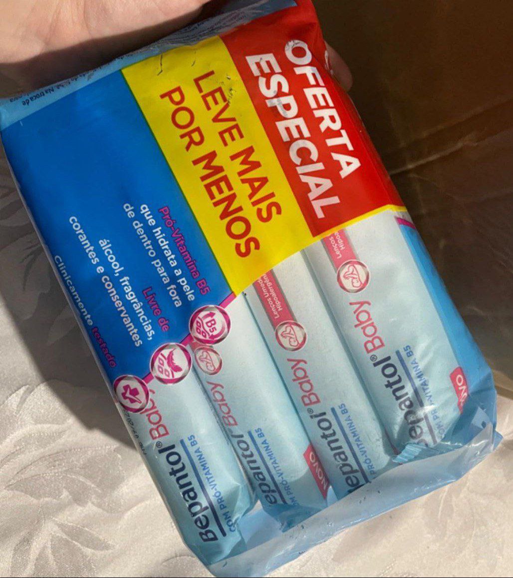 Bepantol Baby Pacote de Lenço Umedecido Bepantol, Toalha Umedecida, Lenço Umedecido Recem Nascido, Leve 4 pague 3, Branco
