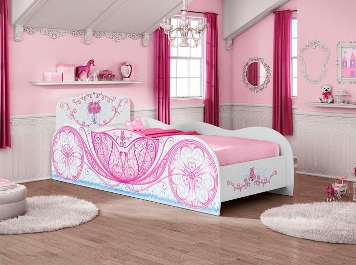 ♻️♻️  Cama Infantil Móveis Estrela - Carruagem 88x188cm