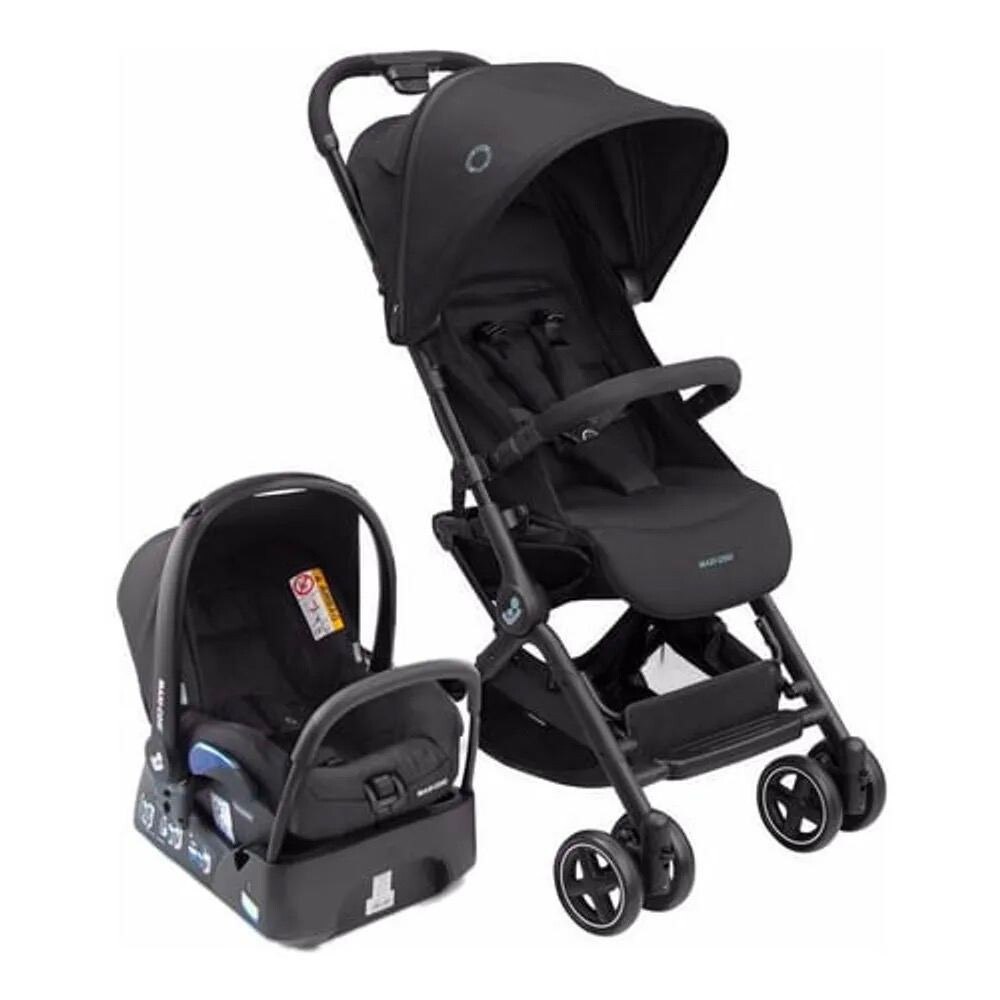 Carrinho com Bebê Conforto Travel System Lara² Maxi-Cosi Essential Black