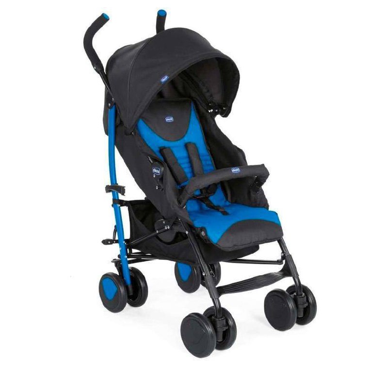Carrinho de Passeio com Barra de Proteção Chicco Echo Azul 0-15 kg