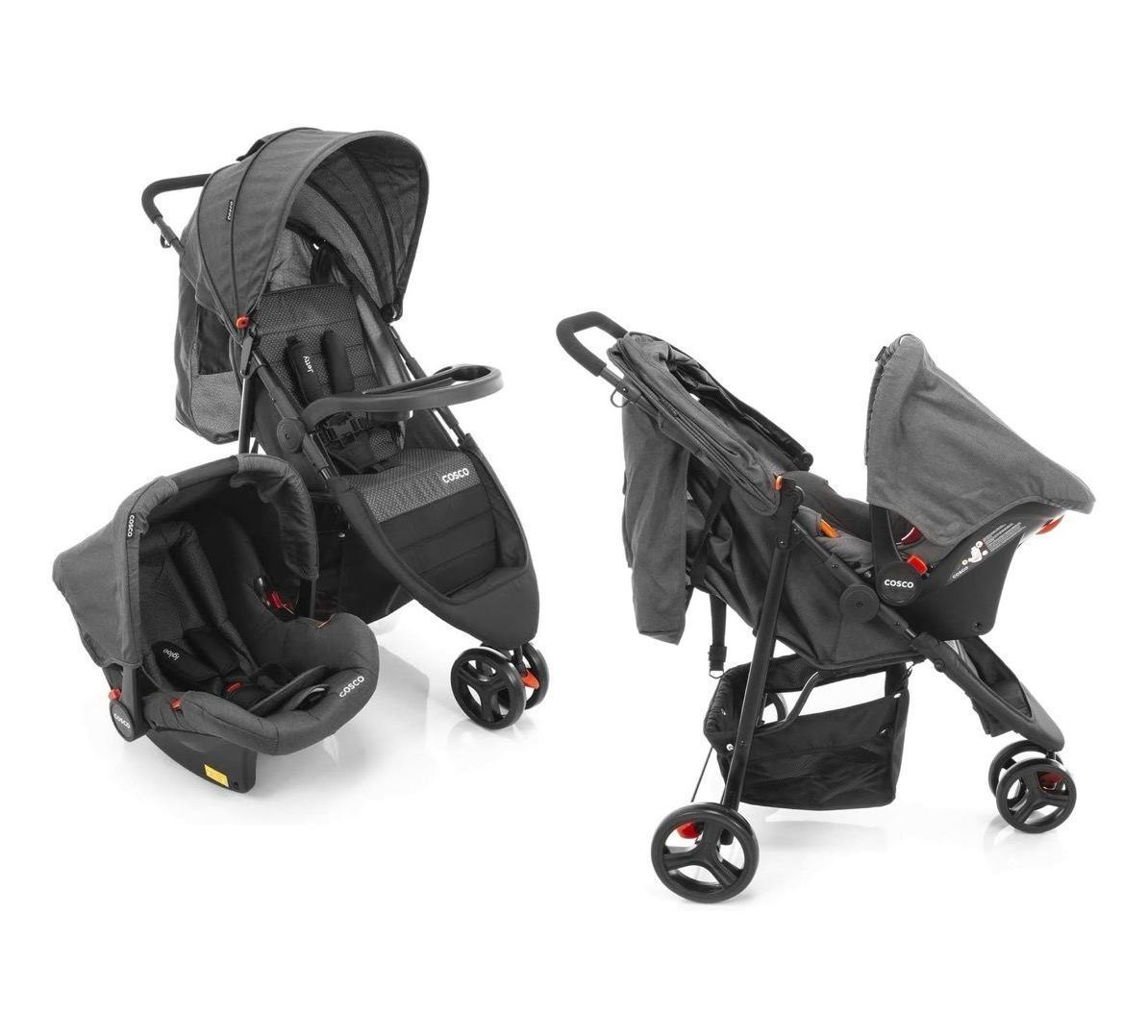 Carrinho Travel System + Bebê Conforto Jetty Duo Cosco