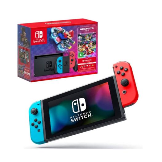 Console Nintendo Switch - Azul Neon e Vermelho Neon
