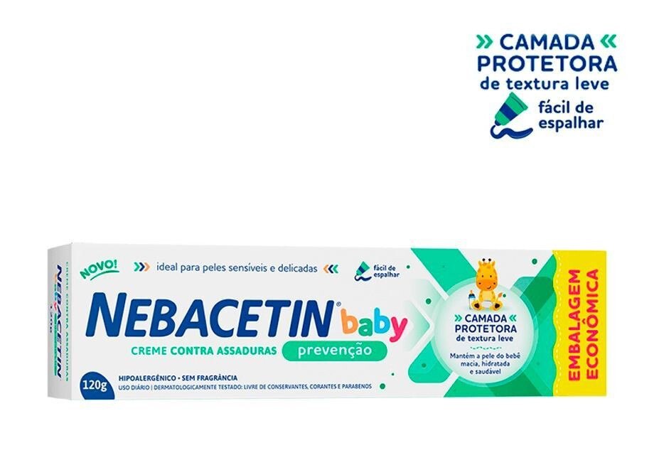 Creme Contra Assaduras Nebacetin Baby Prevenção