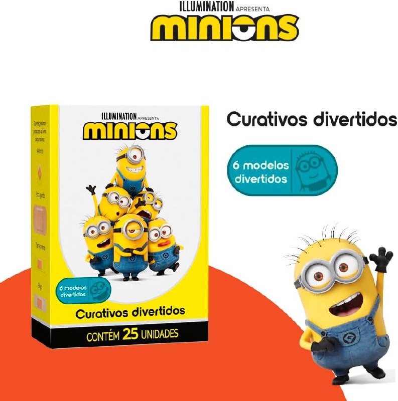 Cremer Curativo Minions - Caixa com 25 Unidades