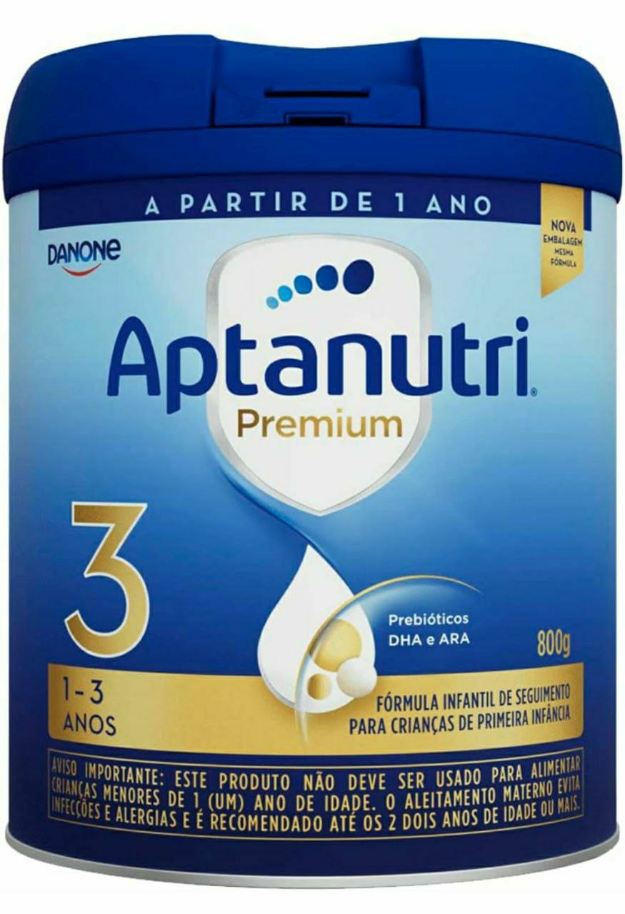 Danone Nutricia - Aptanutri Premium 3, 1-3 anos, Fórmula de Seguimento, 800g